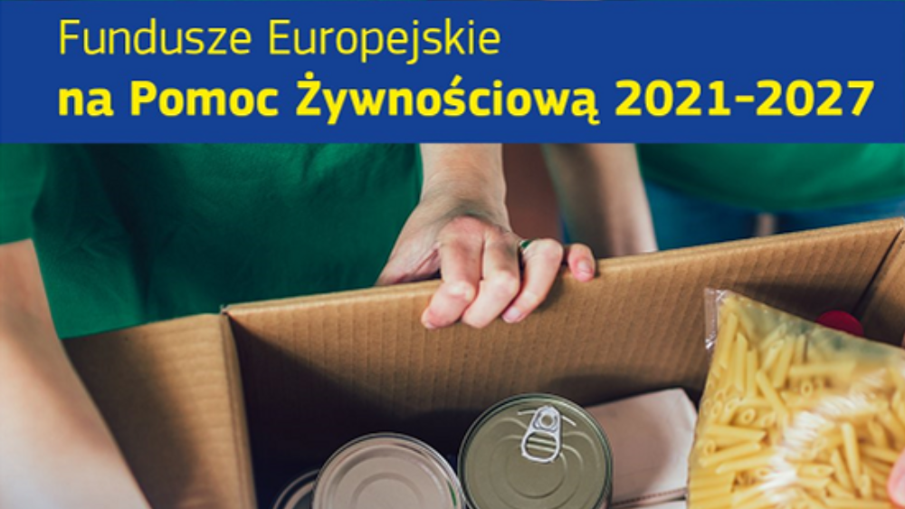 Logo Fundusze Europejskie na Pomoc Żywnościową 2021-2027